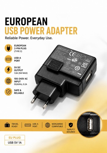Pin usb wall charger - usb-a,